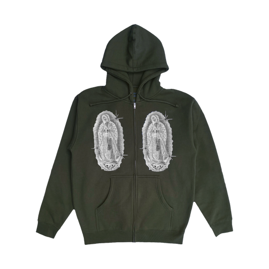 MOTHER ZIP-UP (ARMY GREEN)