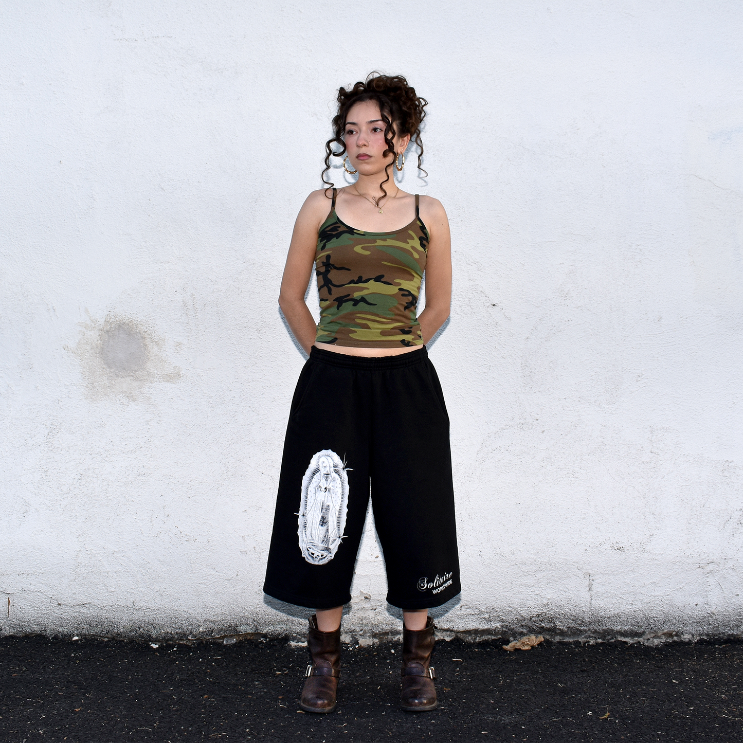 MOTHER BAGGY SWEATSHORTS